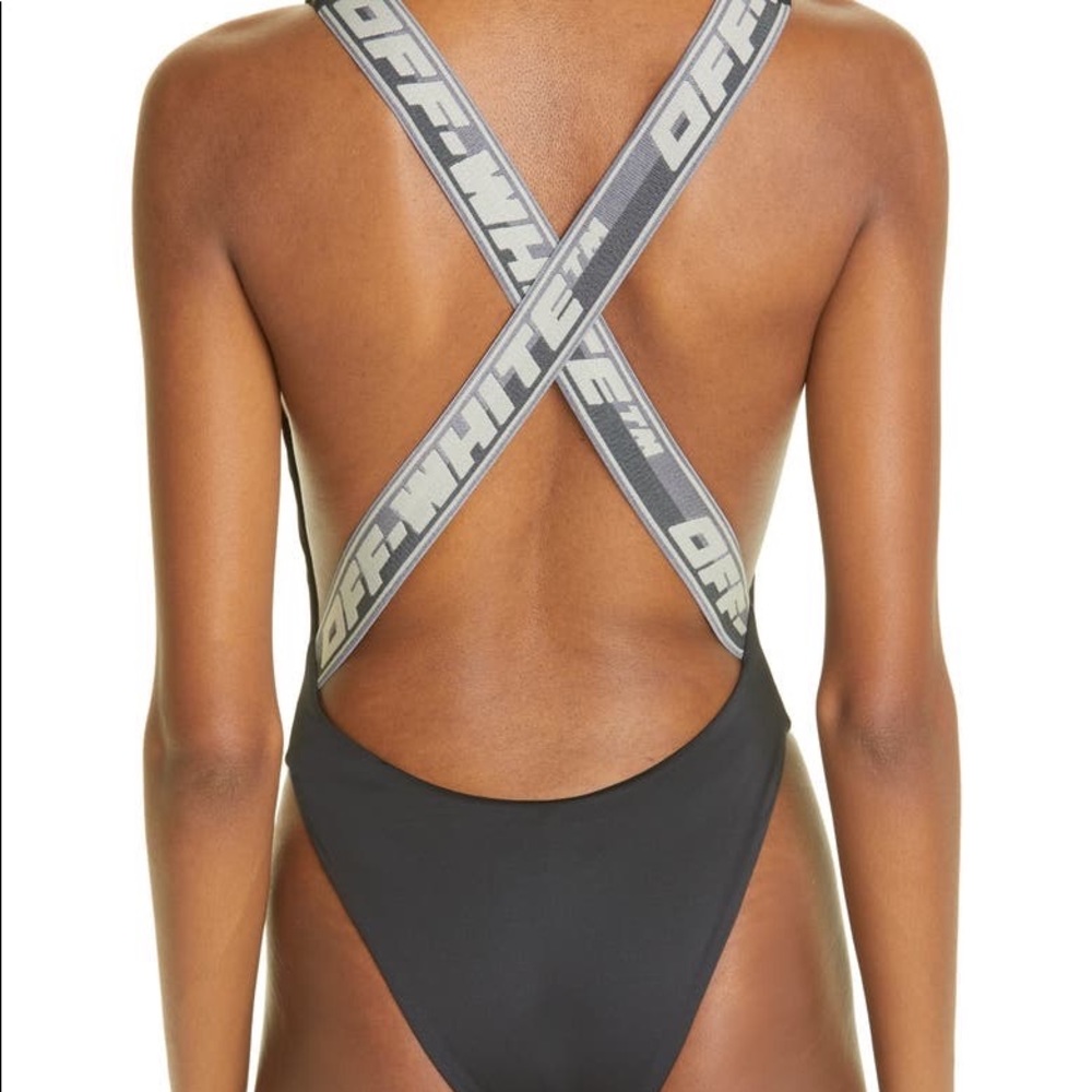 Off-White logo swimsuit